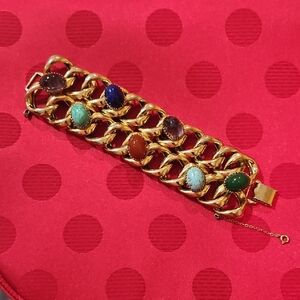 Vintage Statement Bracelet Signed By Marino